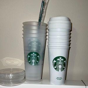 Starbucks reusable cold and hot cup set. New